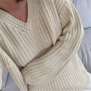 Jenni Kayne Organic Cotton Cabin Knit Sweater